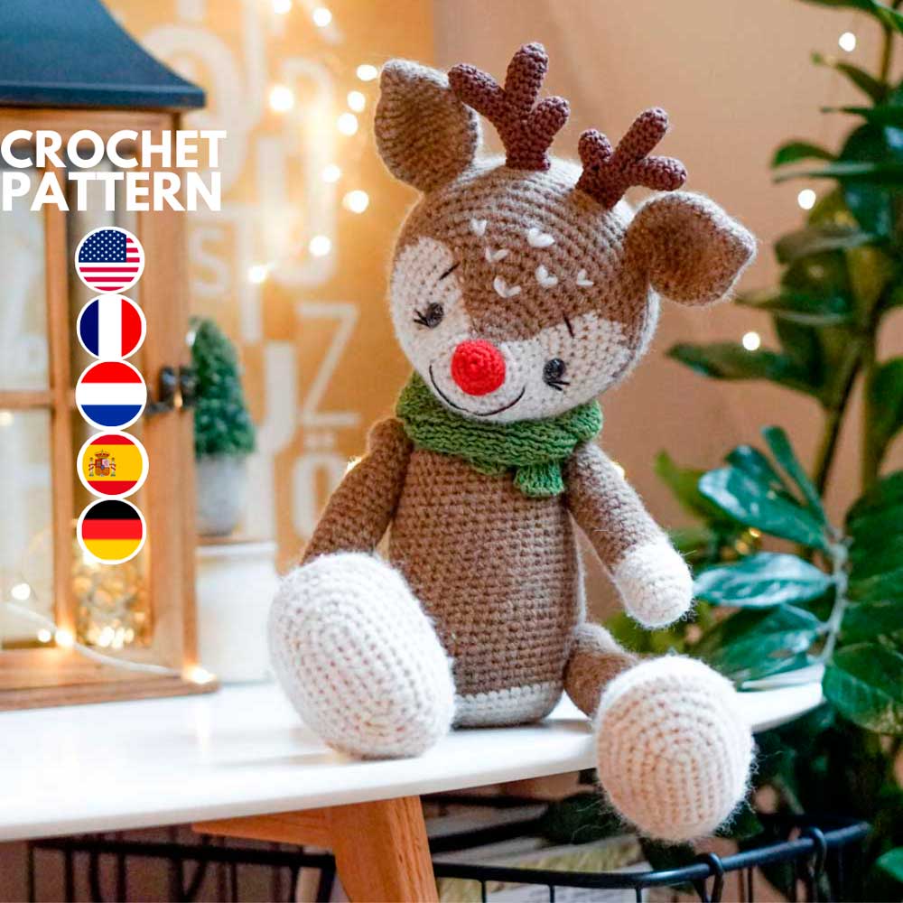 Crochet Reindeer Pattern + Video Bonus!